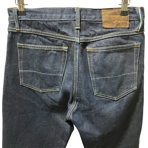 Gustin Men's Raw Dark Wash Straight Jeans 33 - Picture 5 of 13